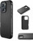 Mujjo Leather Shield Case iPhone 16 Pro Schwarz
