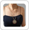 Inilbran Boho Wooden Round Pendant Necklace Ethnic Tree of Life Choker Necklace Vintage Black Waterproof Wax Rope Necklace Adjustable Round Tree Long Chain Necklace Jewelry for Women