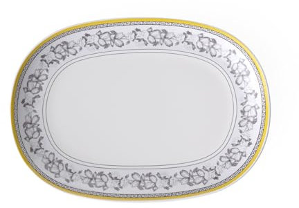 Villeroy & Boch Audun Ferme Rabanera, Porcelana Premium, Blanco/Gris