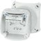 Hensel KF 0202 G Abzweigdose, Feuchtraumdose, Kabelabzweigkasten IP66/67/69 2,5mm² mit Klemmen