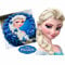 Edible Frozen ELSA FACE Head & Shoulders Uncut Icing Image for Braided Hair Cakes