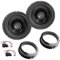 Coppia Altoparlanti Casse 165 mm 2 vie con adattatori per auto Autoradio compatibili con VW Volkswagen Golf 4, Golf 5, Passat 3B, Polo 9N, New Beettle, Bora, Seat leon Toledo, Fabia, Audi A2