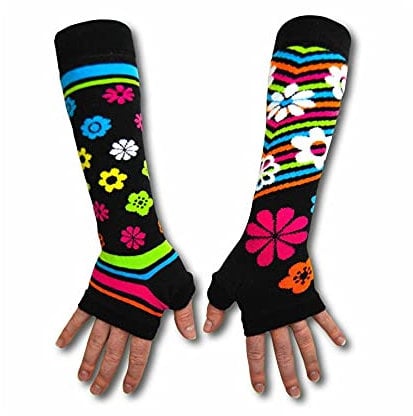 United Oddsocks Armwarmers The Black Flowery ones