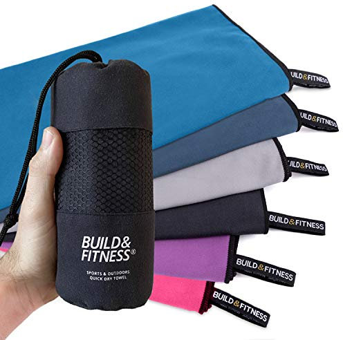 Serviette Microfibre Compactes- Séchage Rapide- Absorbantes- Légères- Serviette de Bain, Serviette de Toilette, Serviette Sport. Idéales pour Voyages, Plage, Gym, Natation, Camping, Fitness, Yoga