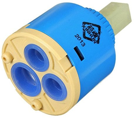 Cartucho de cerámica para válvula de grifo monomando (agua caliente y fría); 2 unidades de 40 mm