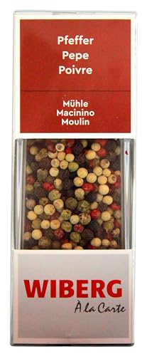Wiberg Mühle Pfeffer mit Keramik Mahlwerk, 65g 3er Pack