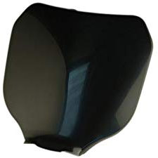 TUN'R TETE DE FOURCHE MOTO/CYCLO PLAQUE NUMERO TYPE CROSS NOIR AVEC FIXATION