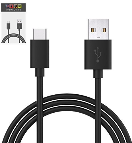 IWIO TYPE C USB-C to USB 2.0 charging cable (1.1 meters) for Huawei P20 Lite 2018 - BLACK