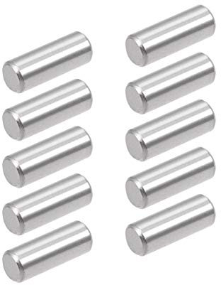 sourcing map 10stk. Passstift 304 Edelstahl Heringe Stützregale Silber Ton 6mm x 16mm
