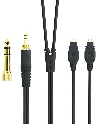 Cavo audio di ricambio compatibile con cuffie Sennheiser HD650, HD600, HD580, HD660S, HD58X, HD565, HD545, HD535, HD525, HD265, HD565, HD545, HD535, HD525, HD265, Massdrop HD6XX, 1,2 metri.
