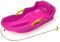 JAMARA 460541 Snow Play Bob Comfort 80 cm pink mit Bremse-Lenken durch Bremshebel, aerodynamische Bauweise, langlebiger, schlagzäher Kunststoff-bequemer, ergonomischer Sitz