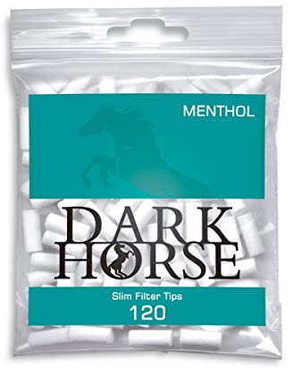 Dark Horse Slim Filter Tips Menthol 6mm