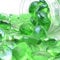 Deko Glas Nuggets Ø 2 cm - Farbe Mint/Dekosteine, Glassteine, Muggelsteine - 400 g