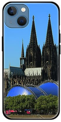 König Design Handyhülle Kompatibel mit Apple iPhone 13 Mini Hülle TPU Eckenschutz Stoßfest Dünn Kratzfest Schutzhülle - Kölner Dom