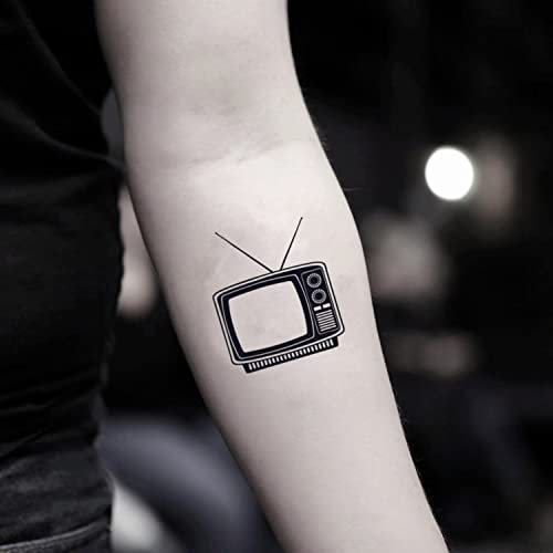 TV Temporary Tattoo Sticker (Set of 2) - OhMyTat