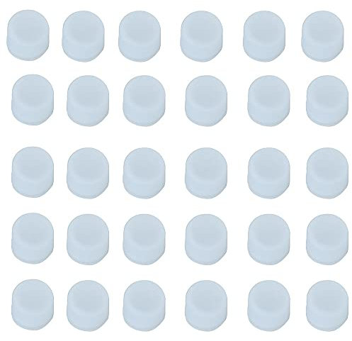 RCA-Staubschutzkappe, Silikon, Cinch-Buchse, staubdicht, 50 Stück (transparent)