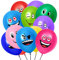 50 Stück Emotion Serie Latex Luftballons Bunt Party Luftballons Niedlich Lustig Luftballons für Party Dekorationen Cartoon Kindergarten Schulaktivität Ballon Party Dekoration(50)