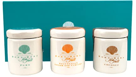 well2wellness® Bora Bora Sea Salt – Meersalz in der 3 Sorten Geschenk Box by Salzarena
