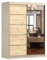 Fabryka Mebli Idźczak - Armoire Vista 05 Avec Miroir, 2 Portes Coulissantes 150 x 200 x 61 cm, Moderne Pour Chambre et Salon - Sonoma/Artisan