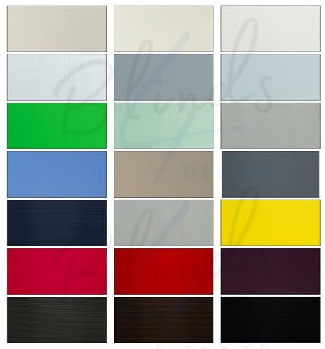 Made to Measure Plain PVC Blackout Vertical Blinds Replacement Slats 89mm (3.5) - Fire Retardant, Moisture Resistant, Waterproof Bespoke Vertical Blinds Slats with Free Hangers, Weights & Chains