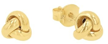 Amor Ohrstecker Damen Ohrschmuck, 0,5 cm, Gold, Knoten, Kommt in Schmuck Geschenk Box, 2013476