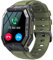Militär Uhr Smartwatch Herren Armbanduhr mit Telefonfunktion 1,85 Zoll IP68 Wasserdicht Sportuhren Outdoor Tactical Watch Military Smartwatches Schwarz Fitnessuhr mit Blutdruckmessung Schrittzähler