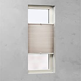 Store plissé translucide Taupe 80 x 130 cm, Volet Interieur