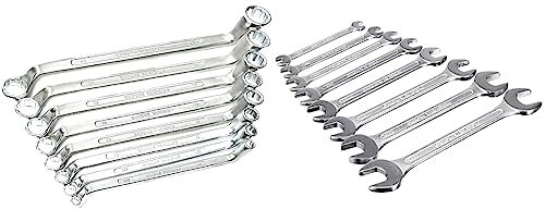 Brüder Mannesmann Ringschlüsselsatz, 8-tlg., 6-22 mm, CV, M 140-08 Werkzeuge M 110-08 Gabelschlüsselsatz 8-teilig