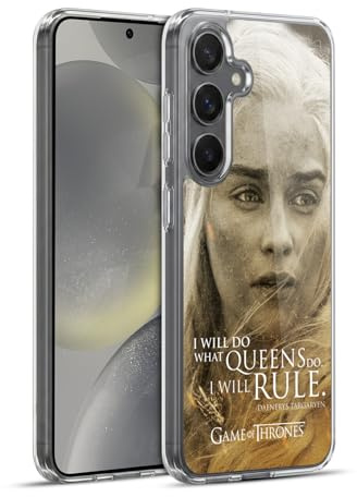 Head Case Designs Offizielle HBO Game of Thrones Daenerys Targaryen Character Portraits Soft Gel Handyhülle Hülle kompatibel mit Samsung Galaxy S24+ 5G