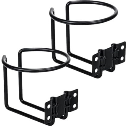 2 Ring Cup Drink Holders, Cup Holder, Stainless Steel Boat Ring Cup Drink Holder, Metal Cup Holder, Easy Installation, Premium Wall Mounted Stainless Steel Holders
