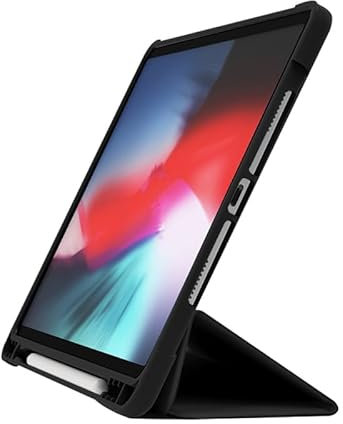 Tablet-Hülle mit Bleistifthalter kompatibel mit iPads 10.9 2022 - schwarz
