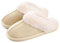 Misolin Damen Herren Hausschuhe Winter Warme Faux Pelz Slippers Weiche Flache Plüsch Pantoffeln Rutschfeste Outdoor/Indoor - mit super Qualität,Sand, 42.5/44 EU, Etikettgröße: 300 (46-47)