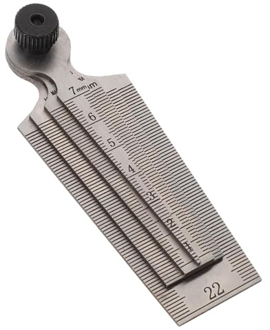 JECOMPRIS Edelstahl Spaltmaß Satz 4 Stück Fühlerlehre Präzise Tapered Gap Ruler Werkzeug Für Messungen in Industrie Und Handwerk 3.2X1.1X0.55 Zoll