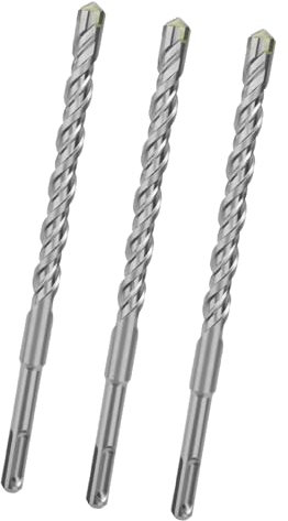 hsawbit SDS Plus Hammer Drill Bits 10mm x 110mm x 3, SDS Masonry Dill Bit Cross Tip Carbide Drill bit for Brick Walls, Concrete, Stone