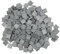 Cayway 200 PCS Mini Briques Miniatures, 1:35 Noir Mini Briques en Carrée pour Accessoires Aménagement Paysager Miniature pour Bâtiment Maison, Fairy Garden Decor