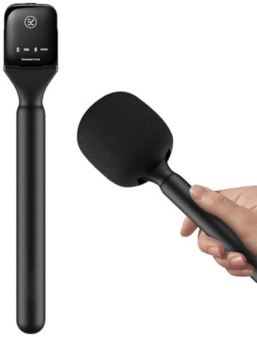 DAJASD Soporte de micrófono para Dji Mic 1/2, Rode Wireless Go II, adaptador de mano con protección contra el viento, soporte de micrófono Lavalier inalámbrico para DJI Osmo Pocket 3 Mic 2 G1/A2