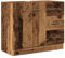 vidaXL Waschbeckenunterschrank, Badschrank mit Stauraum, Unterschrank für Badezimmer, Badezimmerschrank, Altholz-Optik Holzwerkstoff