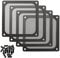 90mm 92mm PC Computer Case Fan Dust Filter Grills with Magnet and Screws, Ultra Fine Nylon Mesh, Black Color - 4 Pack