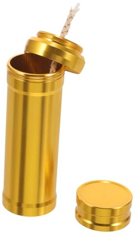 NULYLU Tragbarer Mini Alkoholbrenner Aus Aluminiumlegierung Für Camping Picknick Und Labor Mit Sicherer Abdeckung Leicht Kompakt