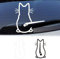 Esshogo Katzen Wischer Aufkleber, 2 Stück Heckscheibenaufkleber Auto, Auto Aufkleber, Lustige Autoaufkleber, Autoaufkleber Katze, Katze Wischer Aufkleber Für Heckscheibe