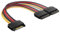 TECHZOCO Cable Adaptador Bifurcador SATA, Divisor Splitter de Alimentación SATA, Cable divisor SATA, Sata Macho a 2x Sata Hembra, Cable dual SATA para disco duro, 20 cm, Apto para DVD-ROM/HDD/SSD