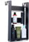 Radius® Duschregal Ohne Bohren Duschablage zum hängen Badezimmer Organizer Shampoo Halterung Dusche Duschkorb Halterung Shower Shelf zum selbst knicken mit Haken schwarz