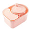 Nettoyeur de pommes de terre, essoreuse à légumes, multifonction, lavage de salade pour pommes de terre, carottes, feuilles vertes, 32,6 x 19,5 x 15,5 cm, blanc, rose, 1200 g, ABS, acier inoxydable