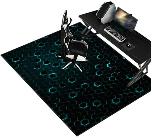 Alfombrilla para Silla Escritorio de Oficina, Alfombrilla para Silla de Oficina, Alfombrilla para Silla Gaming Grande, Alfombra Protectora de Suelo para Silla, Alfombra silla Oficina 70 x 90 cm