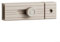 Chiavistello per porta, in lega di zinco, con quadrante auto-illuminante, sistema di blocco automatico per porte in legno, metallo, vetro (grigio scuro)