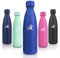 Motswedi Botella Termica, 500ml sin BPA, Botella Agua Acero Inoxidable, a Prueba de Fugas de Doble Pared, Botella Agua Niños, Mantiene Calor&Frío, Botella para Niños, Deporte, Gimnasio, Azul Marino
