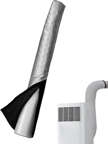 Housse De Protection Pour Tuyau De Climatisation, Manchon D'isolation Portable Pour Climatiseur Avec Sangle Magique, Protection Pour Tuyau Climatiseur Mobile Tuyaux D'échappement 5'' Et 6'' Diamètre