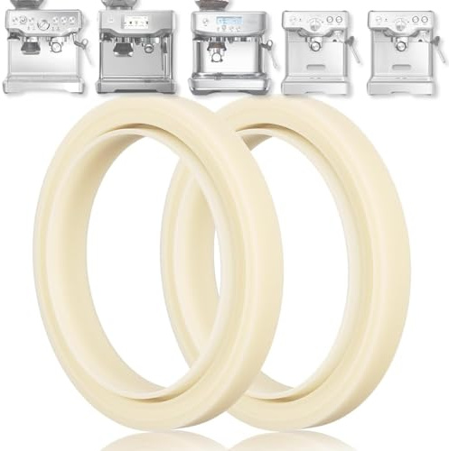 2Pcs 54mm Silicone Steam Ring,Replacement Gasket for Breville Espresso Machine Parts 878/870/860/840/810/500/450/Sage 500/870/875/880/810/878, No BPA Grouphead Gasket