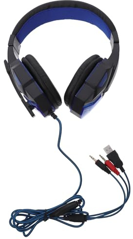 BESTYASH Casque de Jeu Microphone Bruit, Micro Coupure, Arceau Multi-Points, Matériau Abs, Écouteurs Fil Noir pour Sessions Gaming Confortables