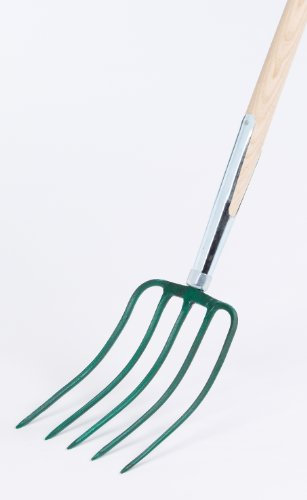 Fourche à compost - À 5 dents - Avec manche